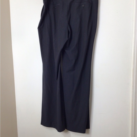 Loft pants women 14 Marissa blue stripe wide leg - Picture 4 of 9